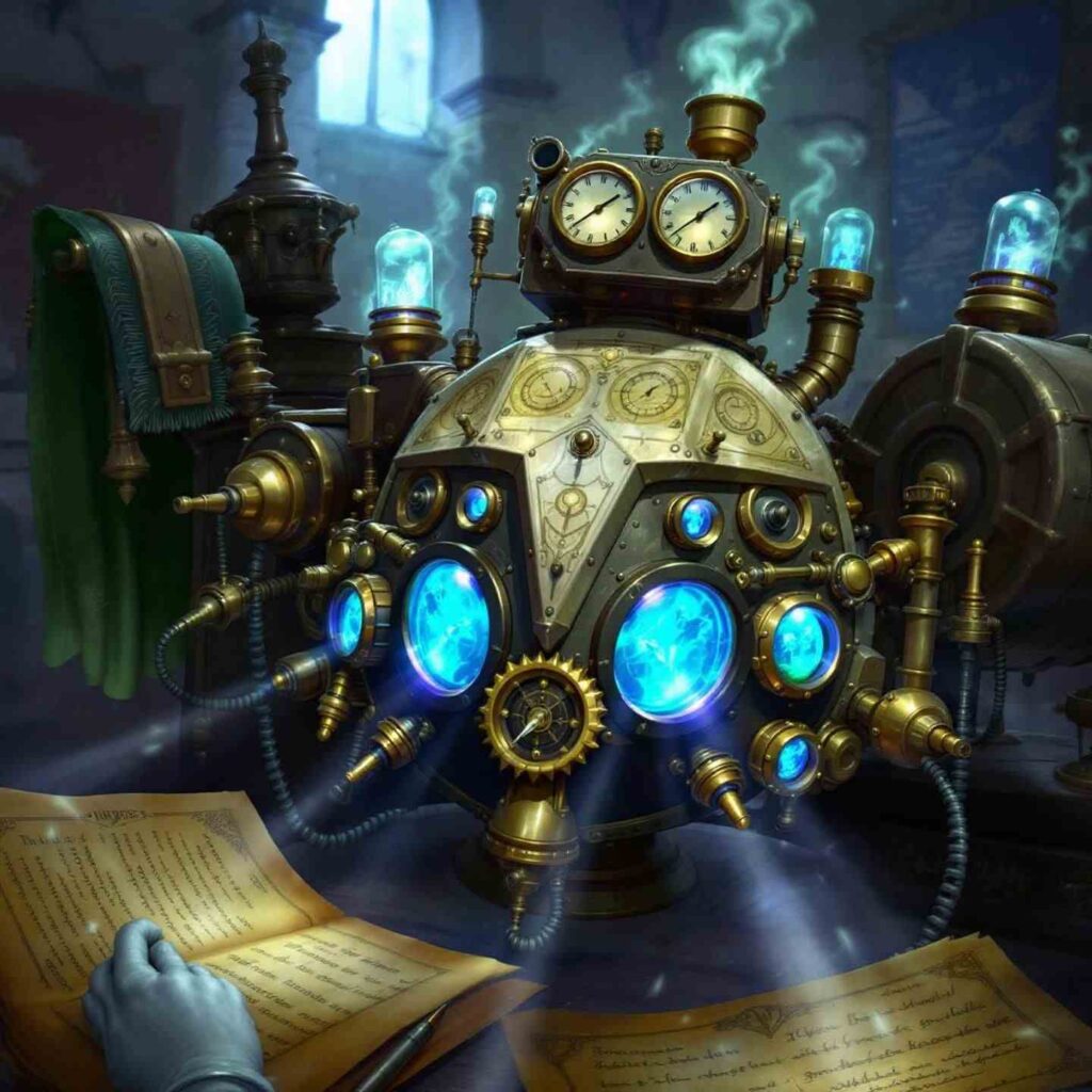 Illustration of the Chronovisor device said to view historical events, as described by Father Pellegrino Ernetti