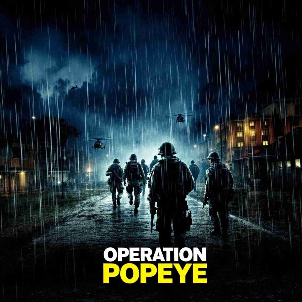 Operation Popeye, a secret military program focused on cloud seeding during the Vietnam War.