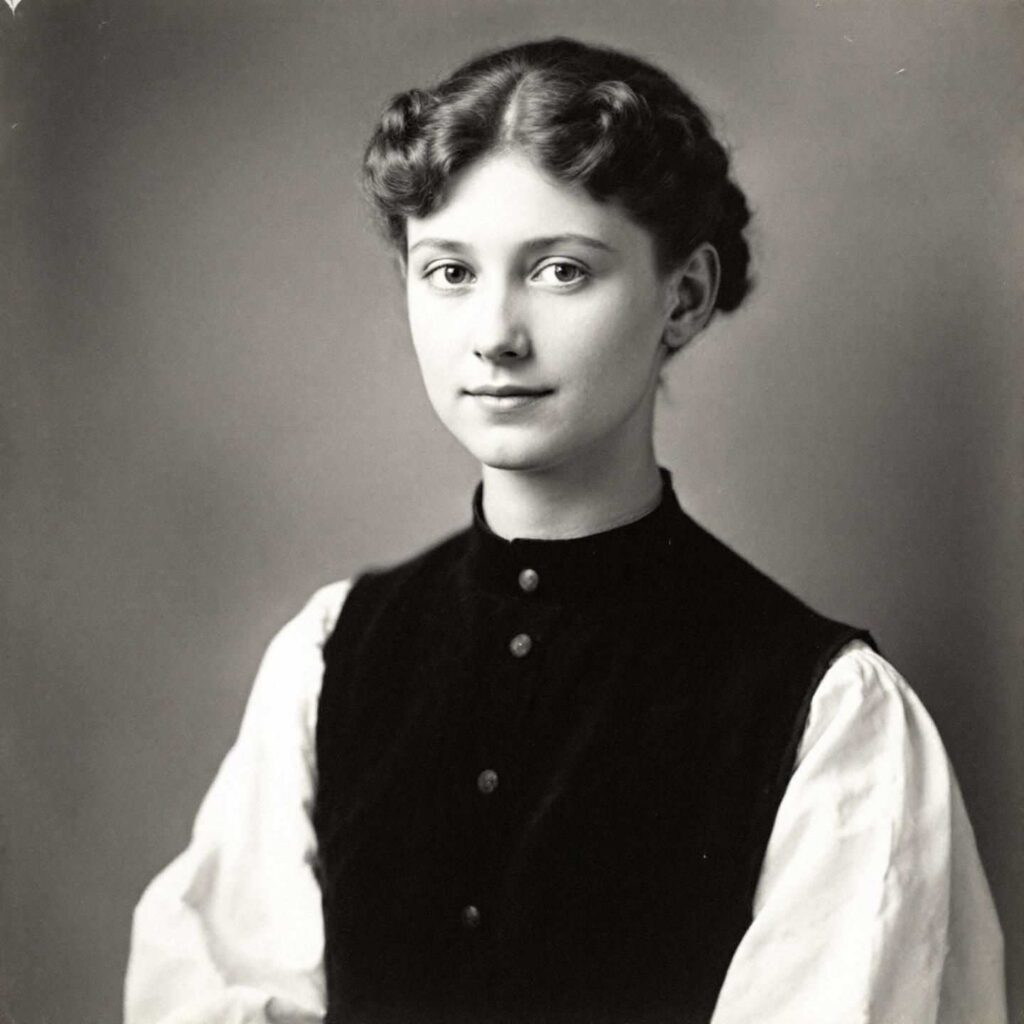 Photo of young Irena Krzyzanowska, Polish social worker and Holocaust rescuer.