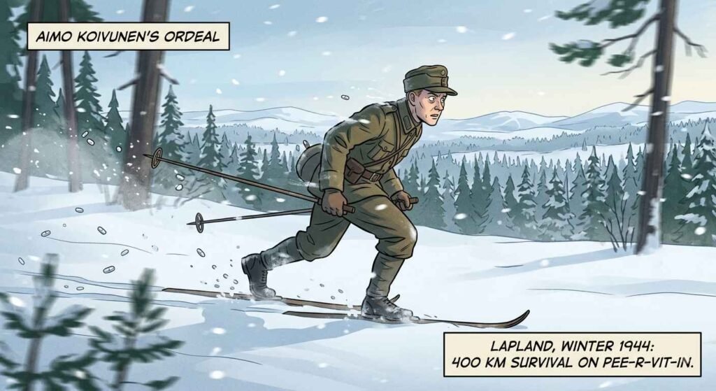 how did aimo koivunen survived
